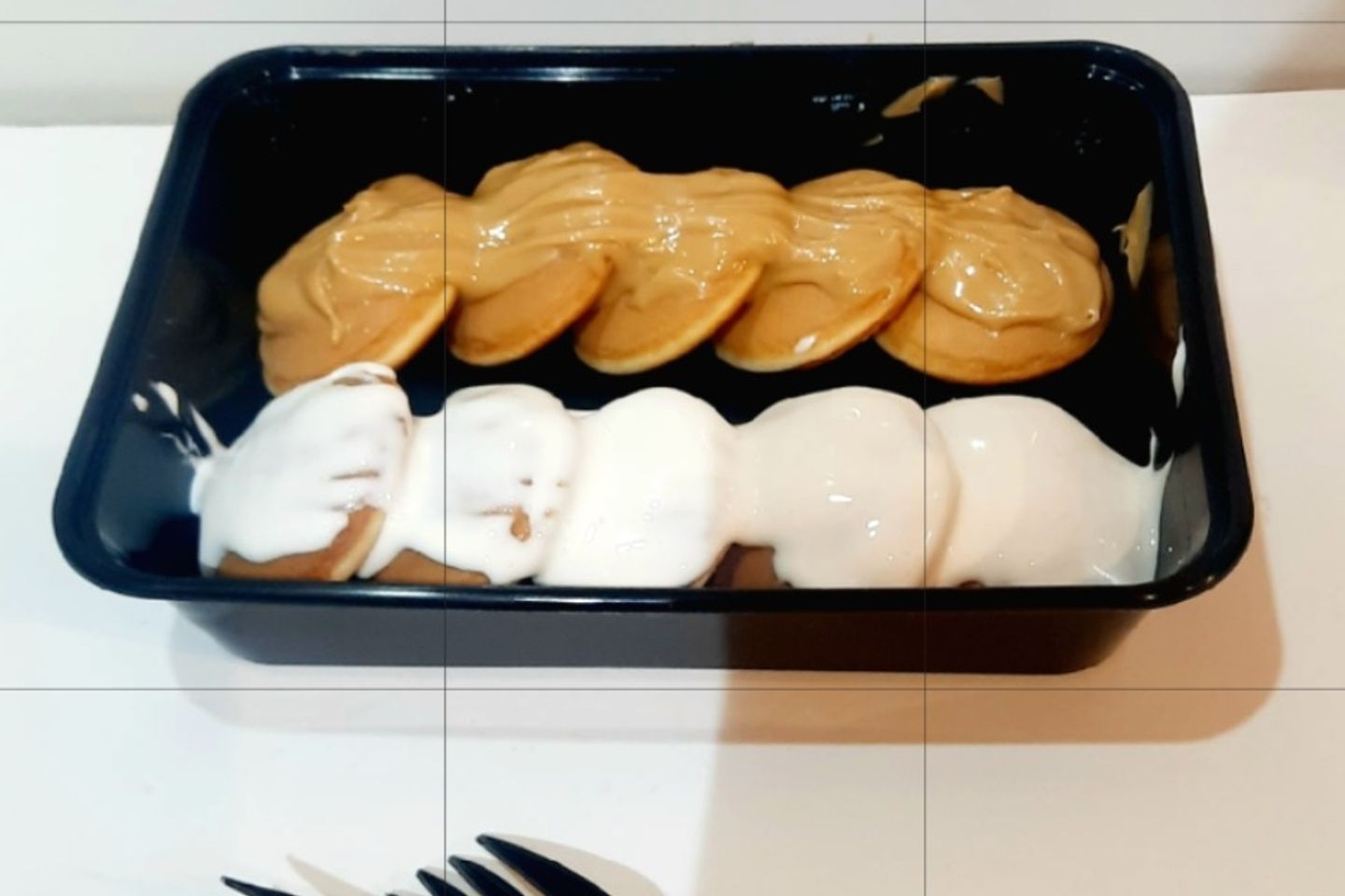 Mini Pancake Cheese And Peanut Butter