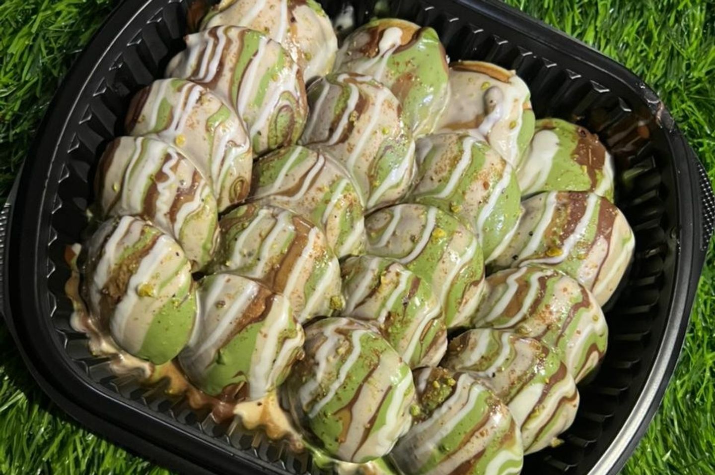 Mini Pancake Double Nutella With Lotus Kinder Pistachio