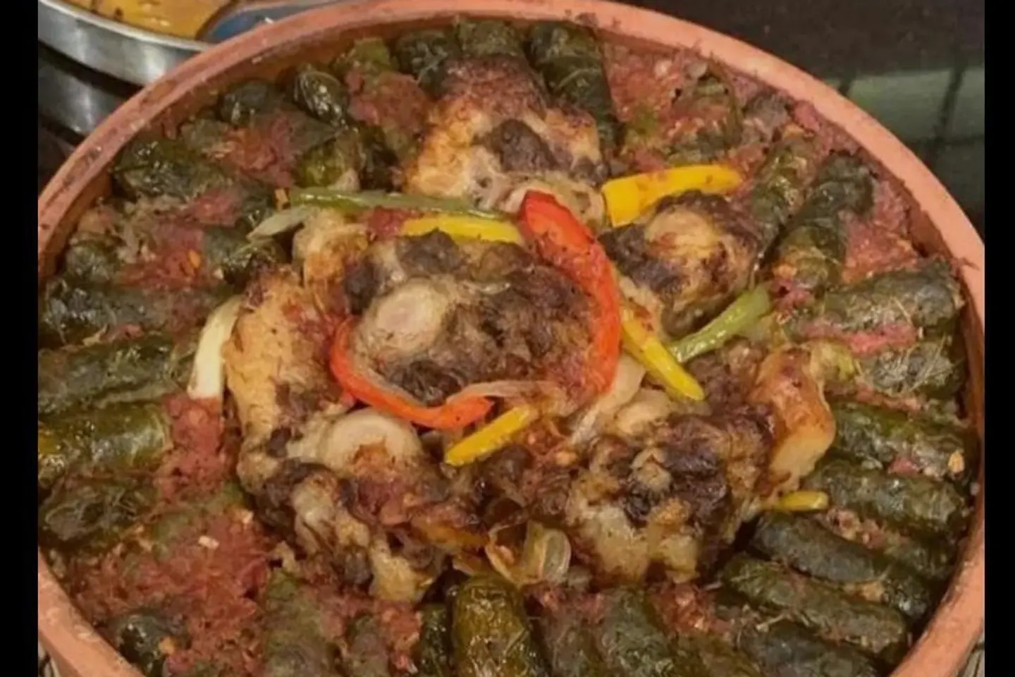 طاجن عكاوي بورق العنب