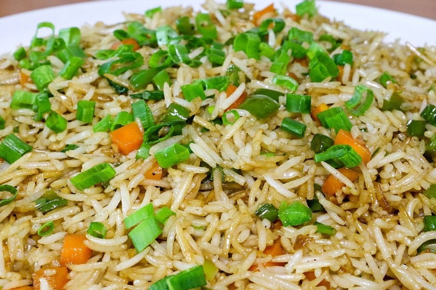 أرز بالخضار المقلية