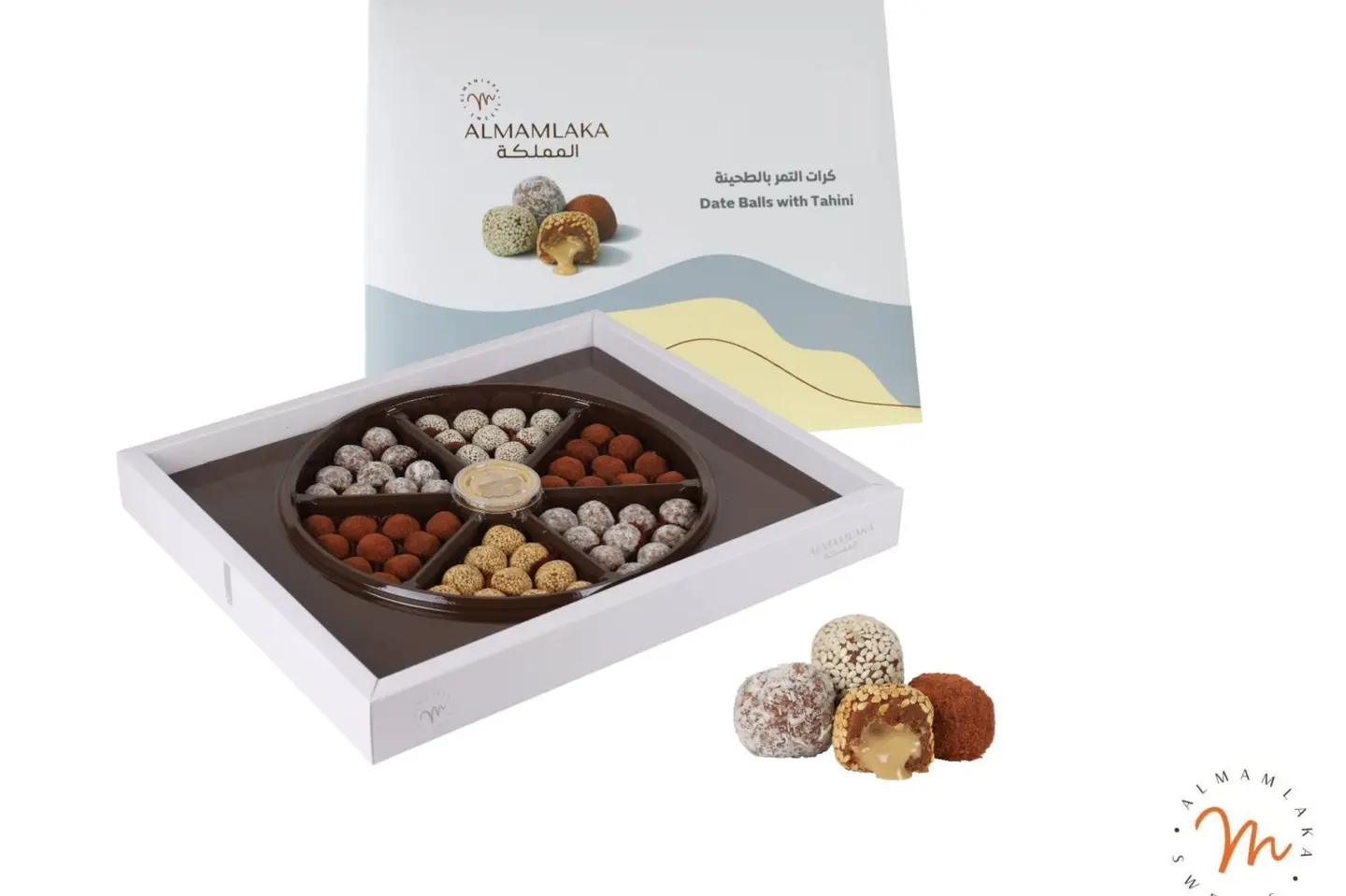 Mixed Tahini Date Balls Large