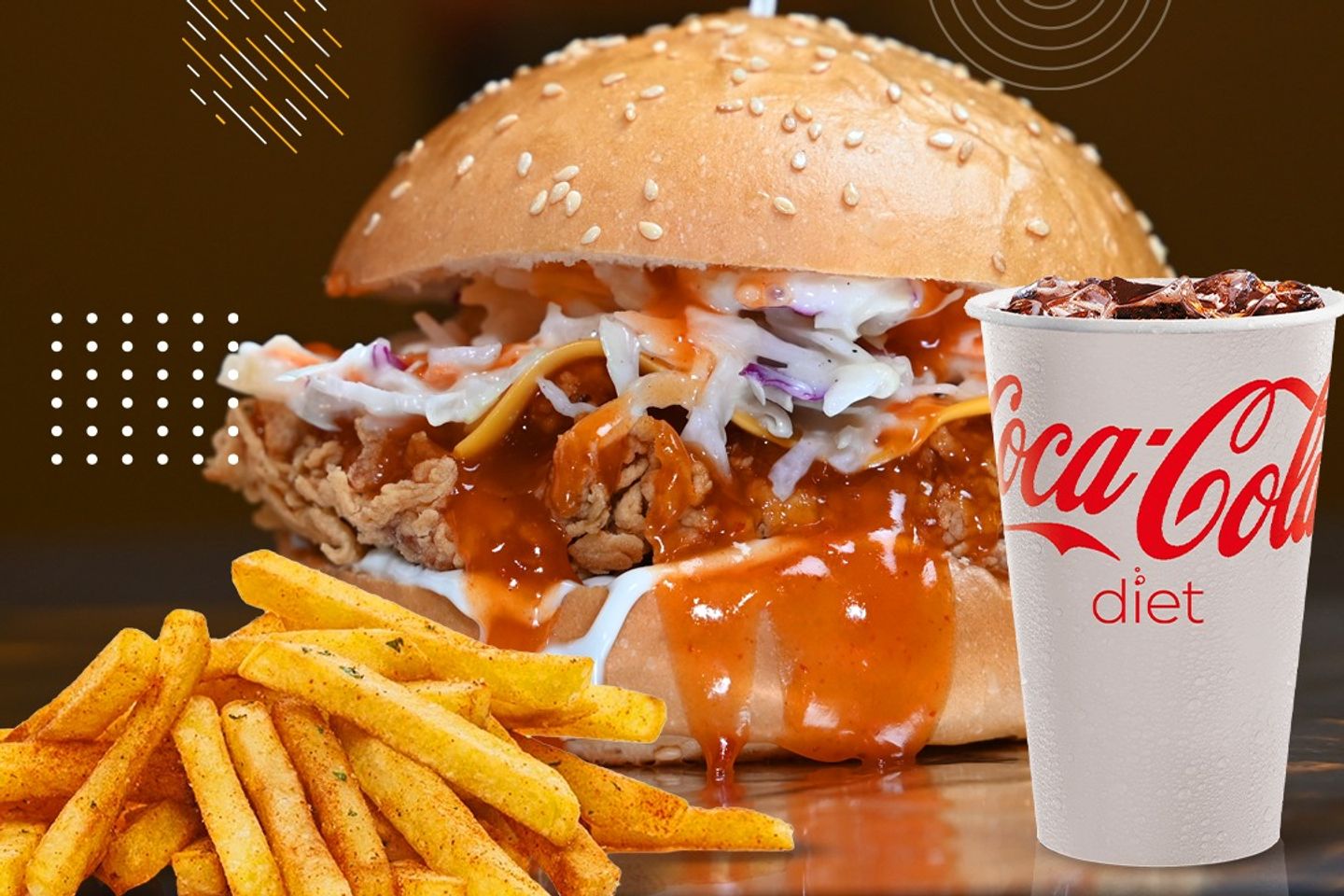 Buffalo Burger Meal
