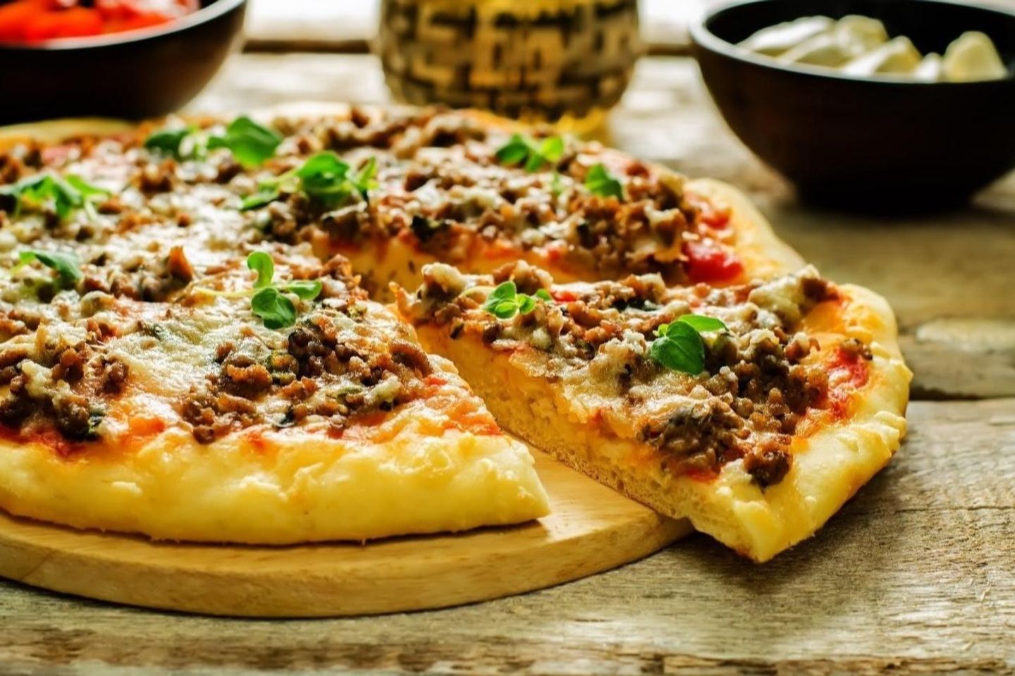 Beef Pieces Pizza