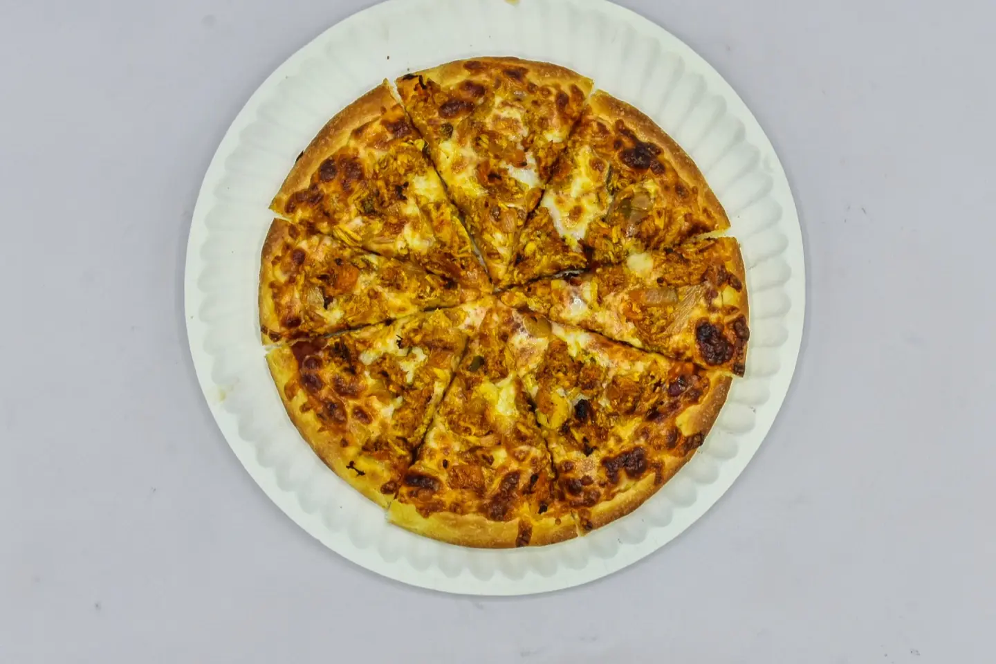 بيتزا دجاج بالجبن سائل