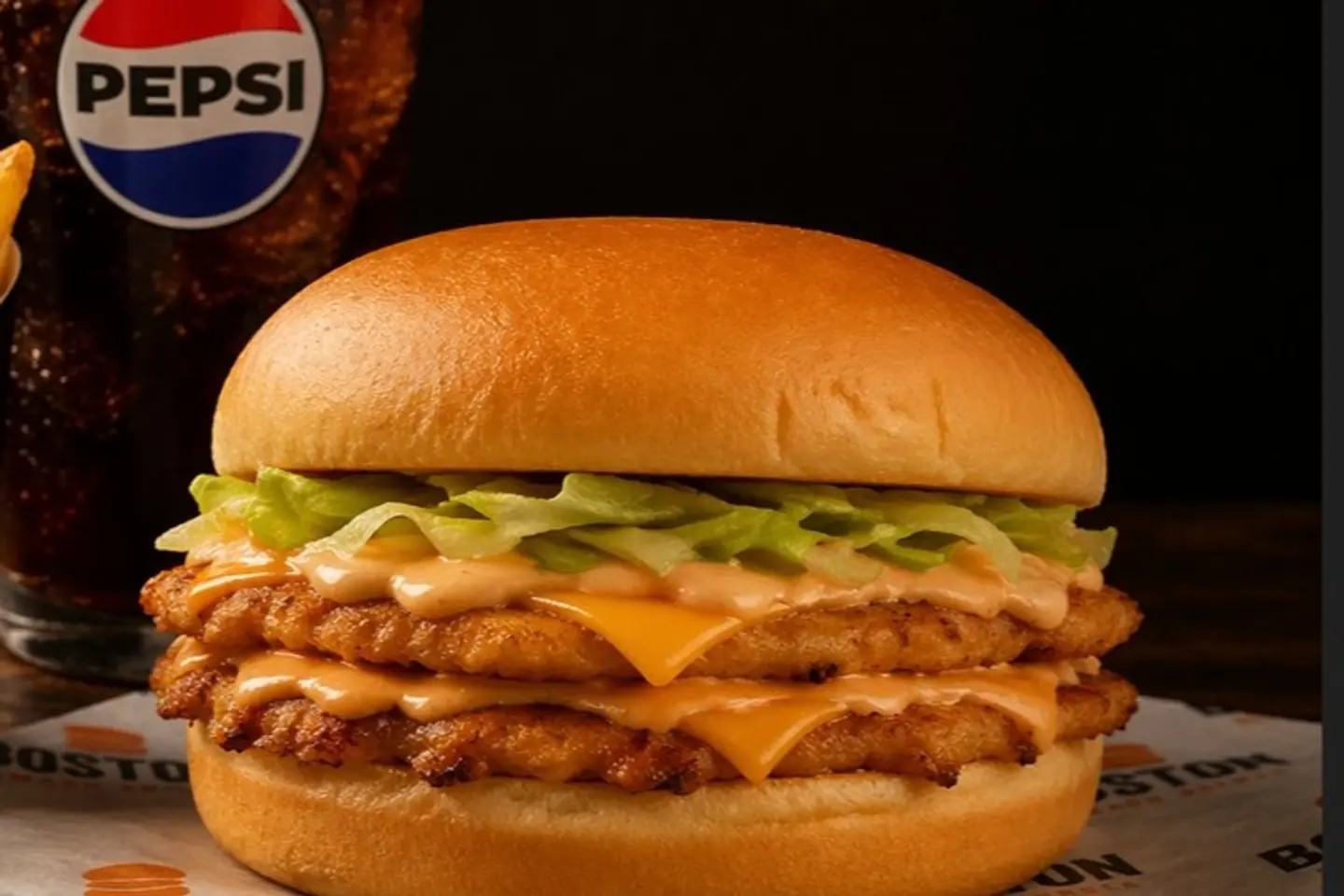 نور دجاج تربل برجر