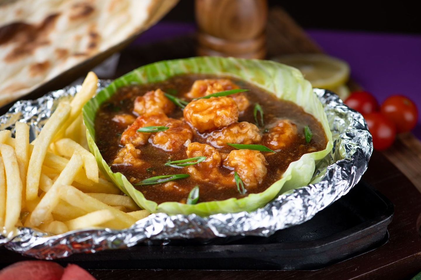 Prawn Hunan Sizzler