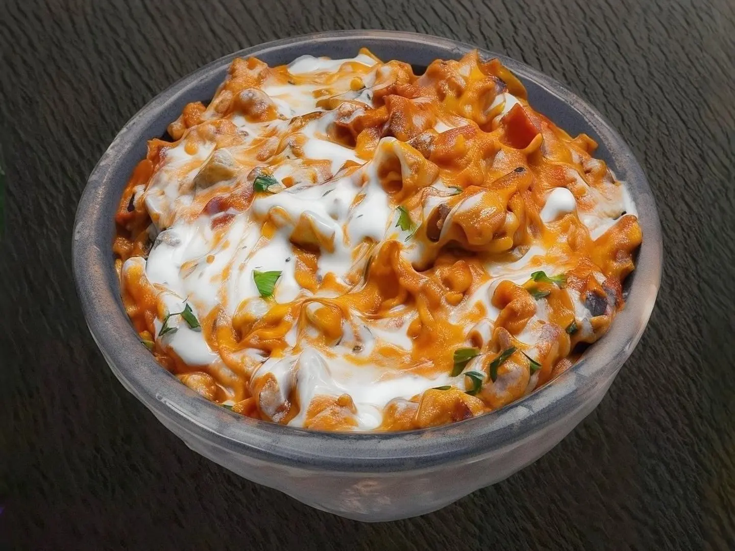 شكشوكة طاوة بالجبنة سائلة