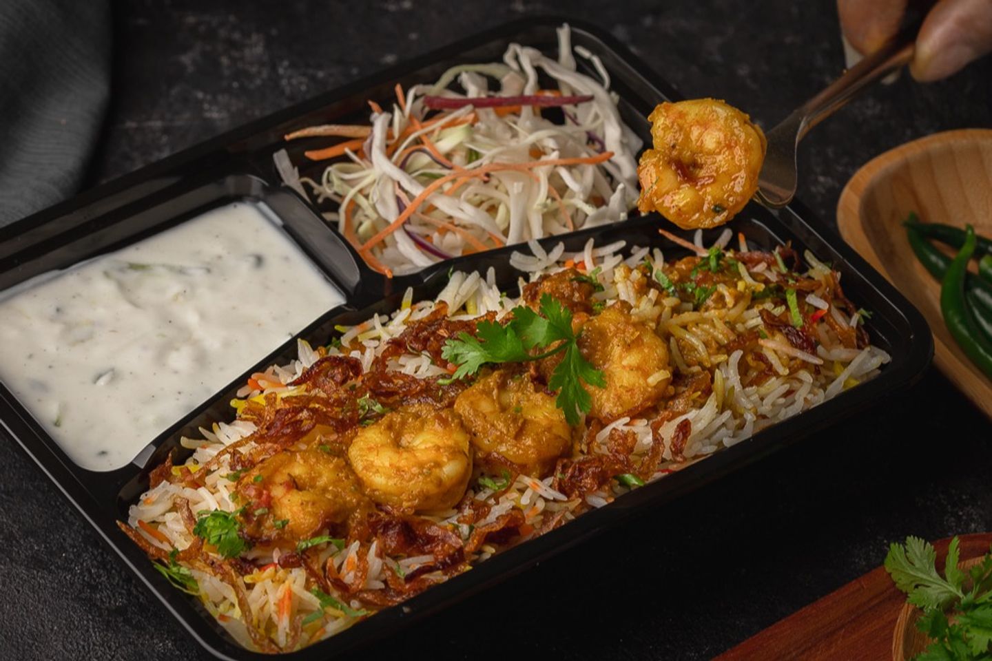 Queen's Special Shrimp Biryani