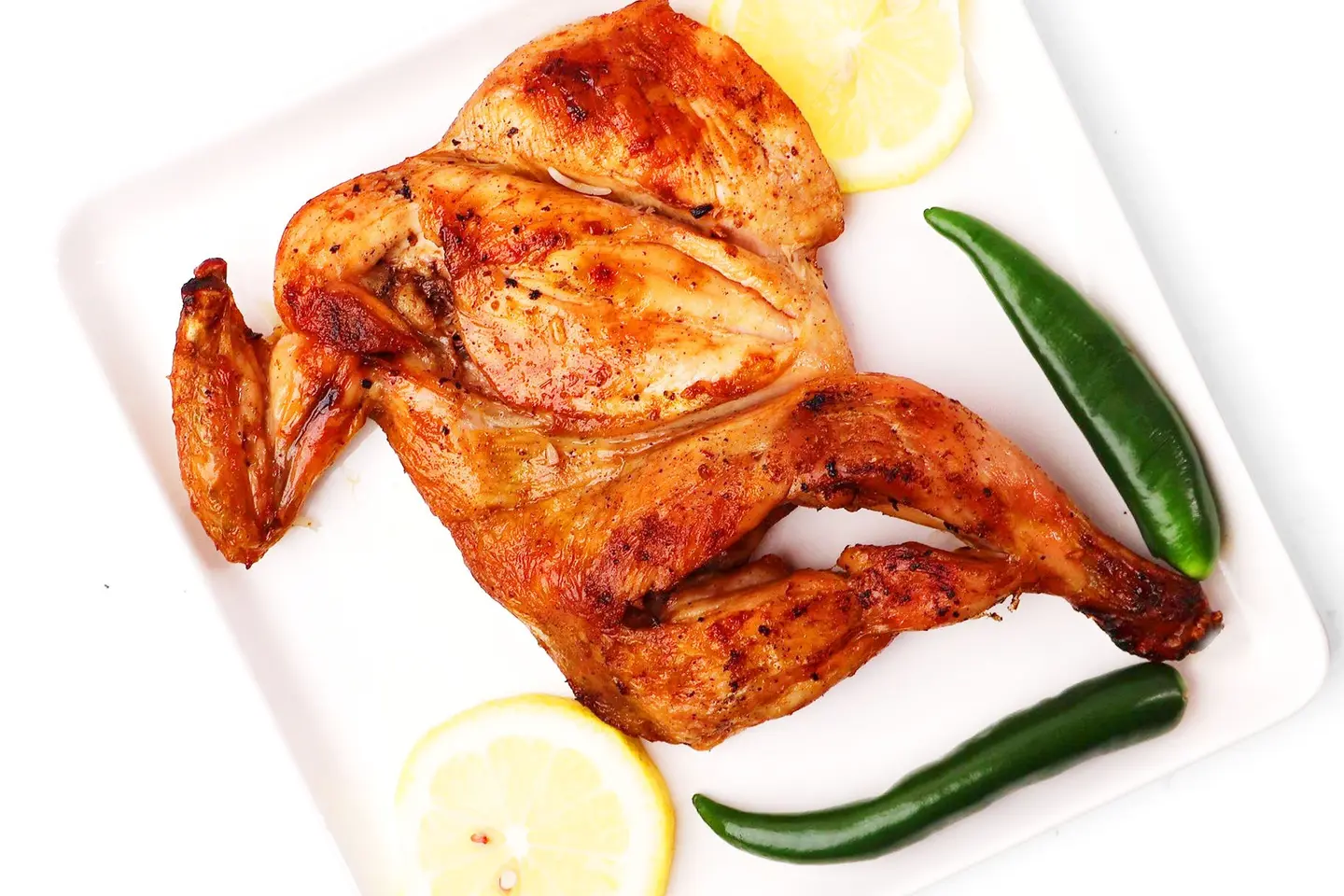 نصف دجاج مظبي سادة