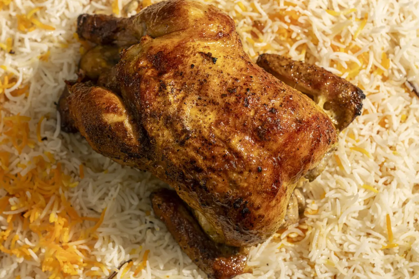 صحن لمه دجاج شوايه