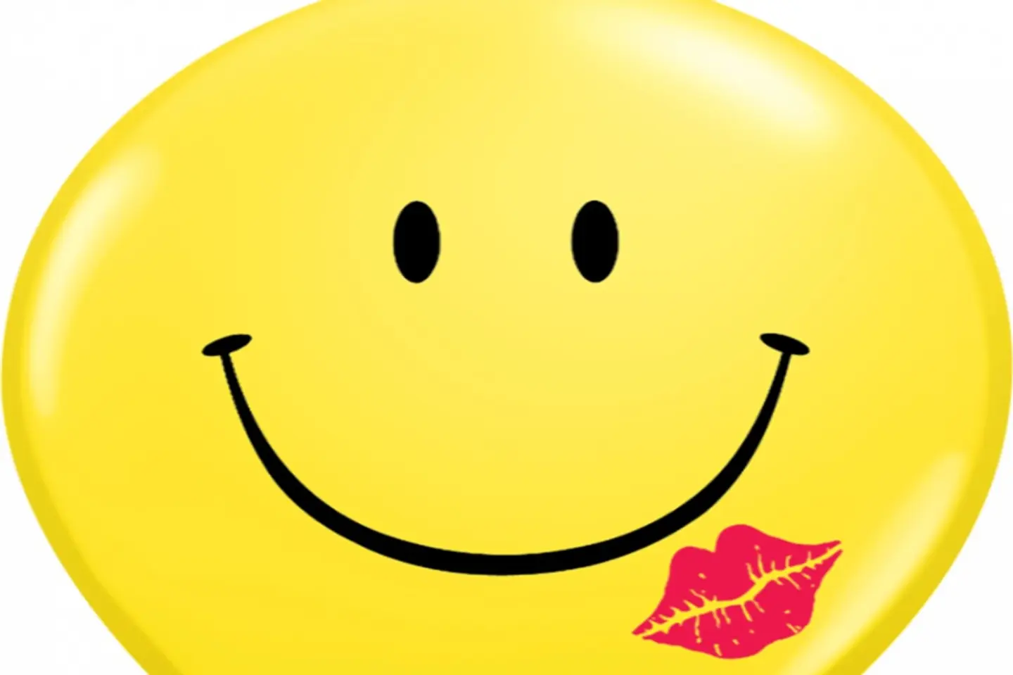 Helium Balloons Printed Smile Face
