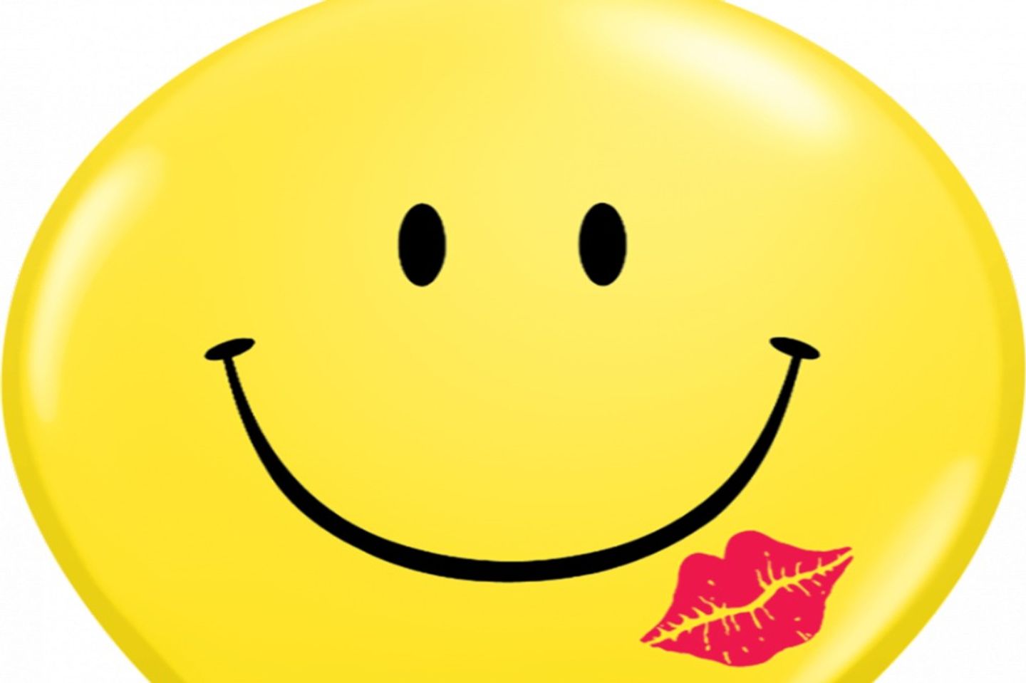 Helium Balloons Printed Smile Face