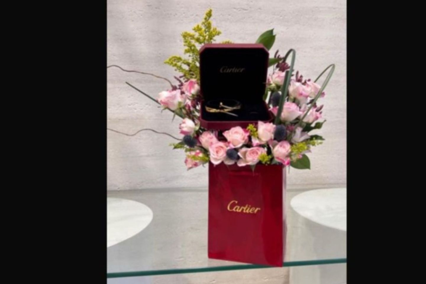 Cartier Bracelet With Baby Jourie Roses