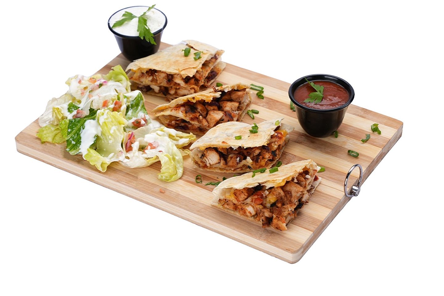 Triple Layer Chicken Quesadilla