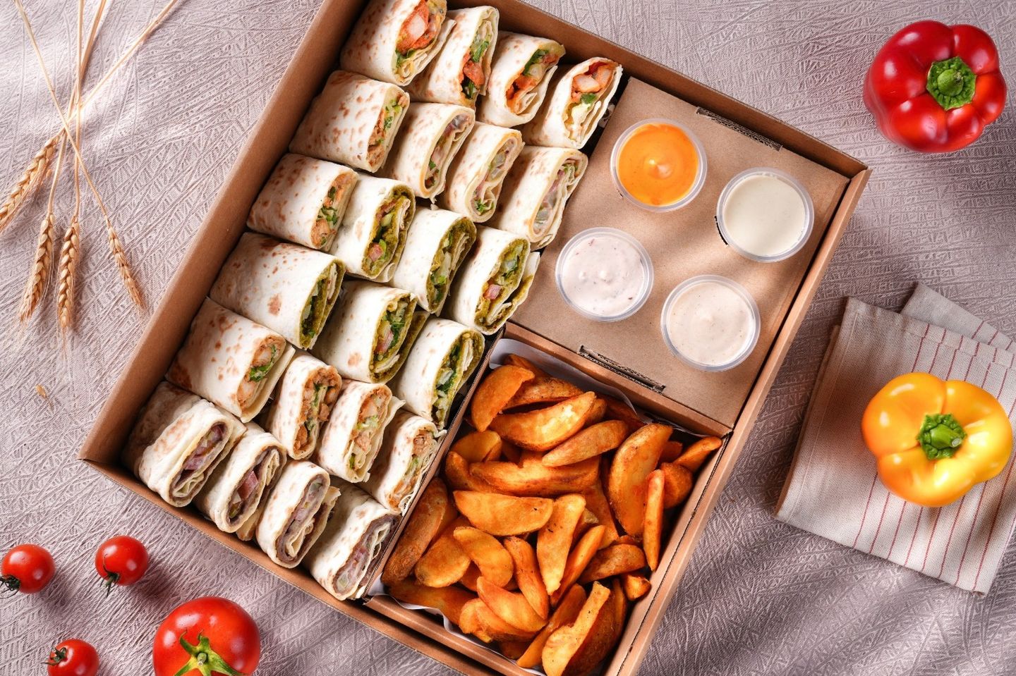 Mix Box Sandwiches - Potato Wadges