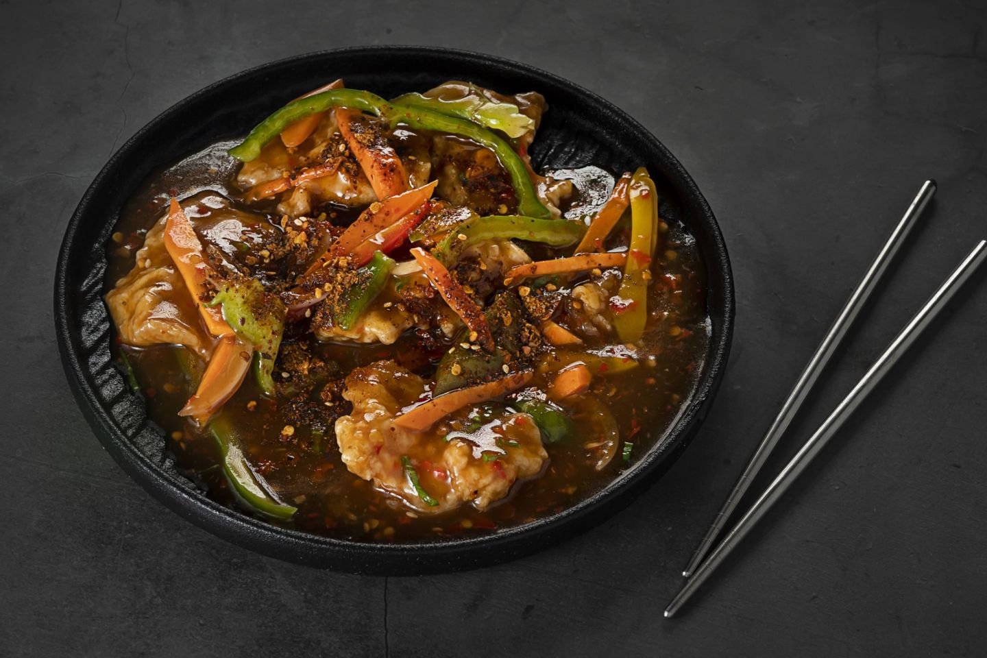 Fillet Fish With Spicy Garlic Sauce