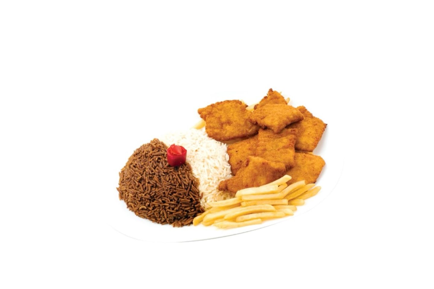 وجبة فيليه مع الأرز
