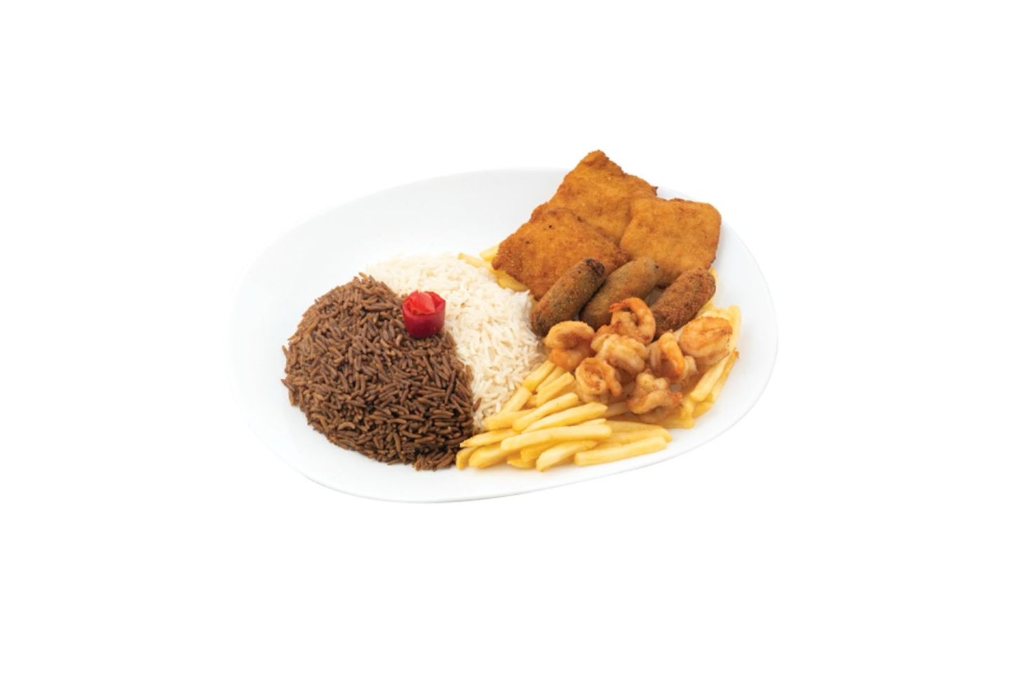 وجبة مشكل مع الأرز