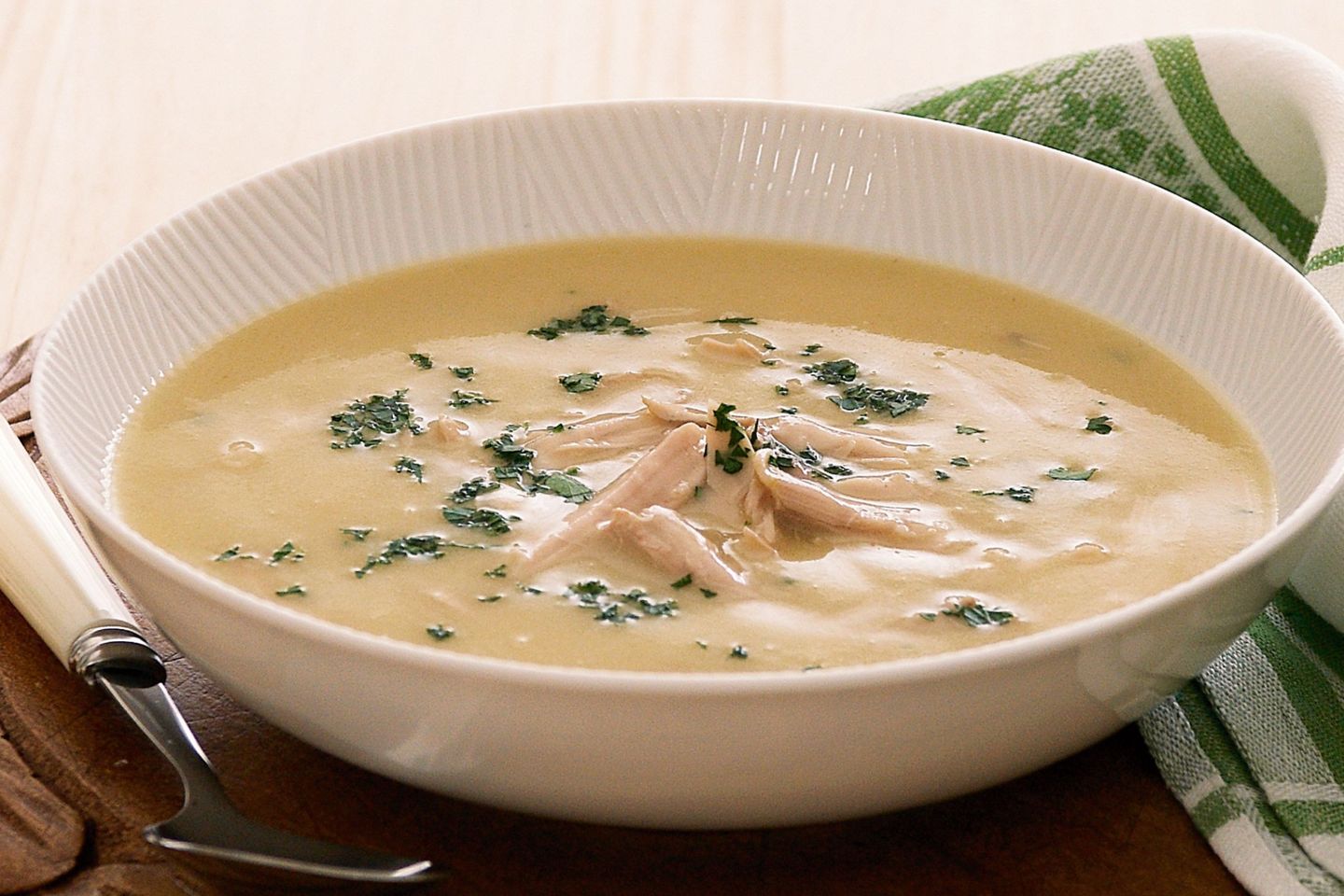 شوربة كريمة الدجاج