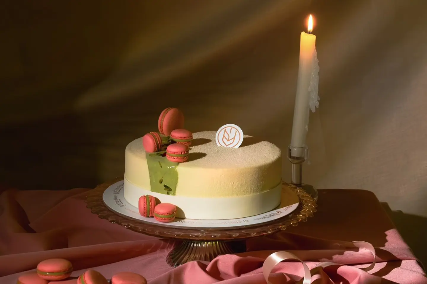 Salted Pistachio Cake With Pomegranate