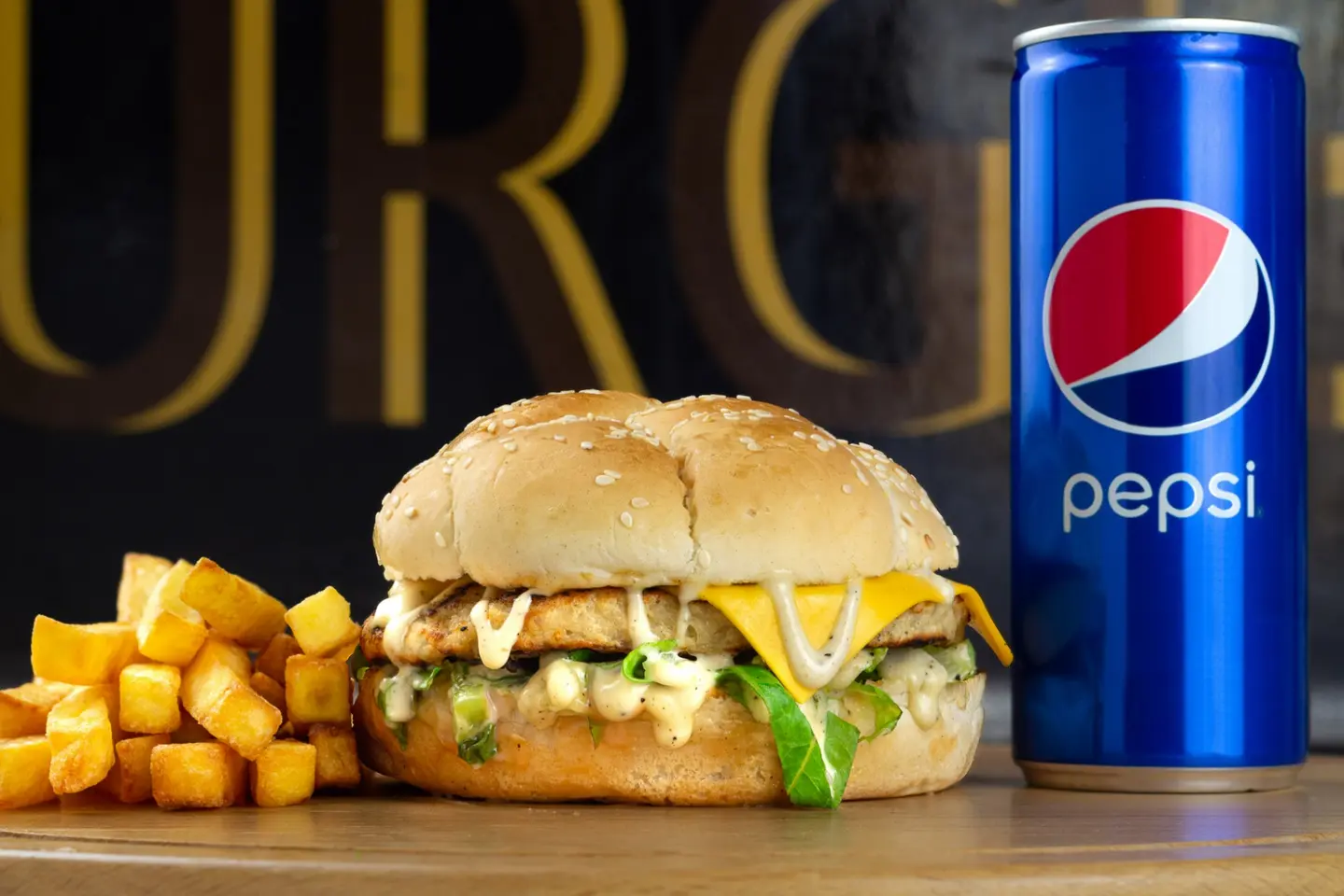 وجبة برجر بيج دجاج