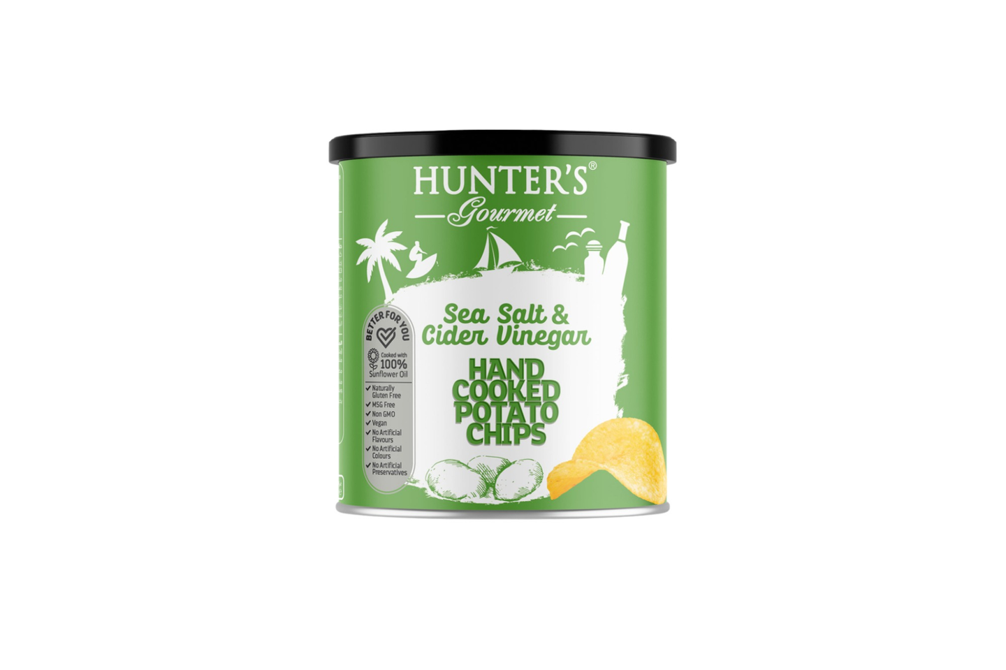 Hunter Chips Sea Salt And Cider Vinegar Canister 40g