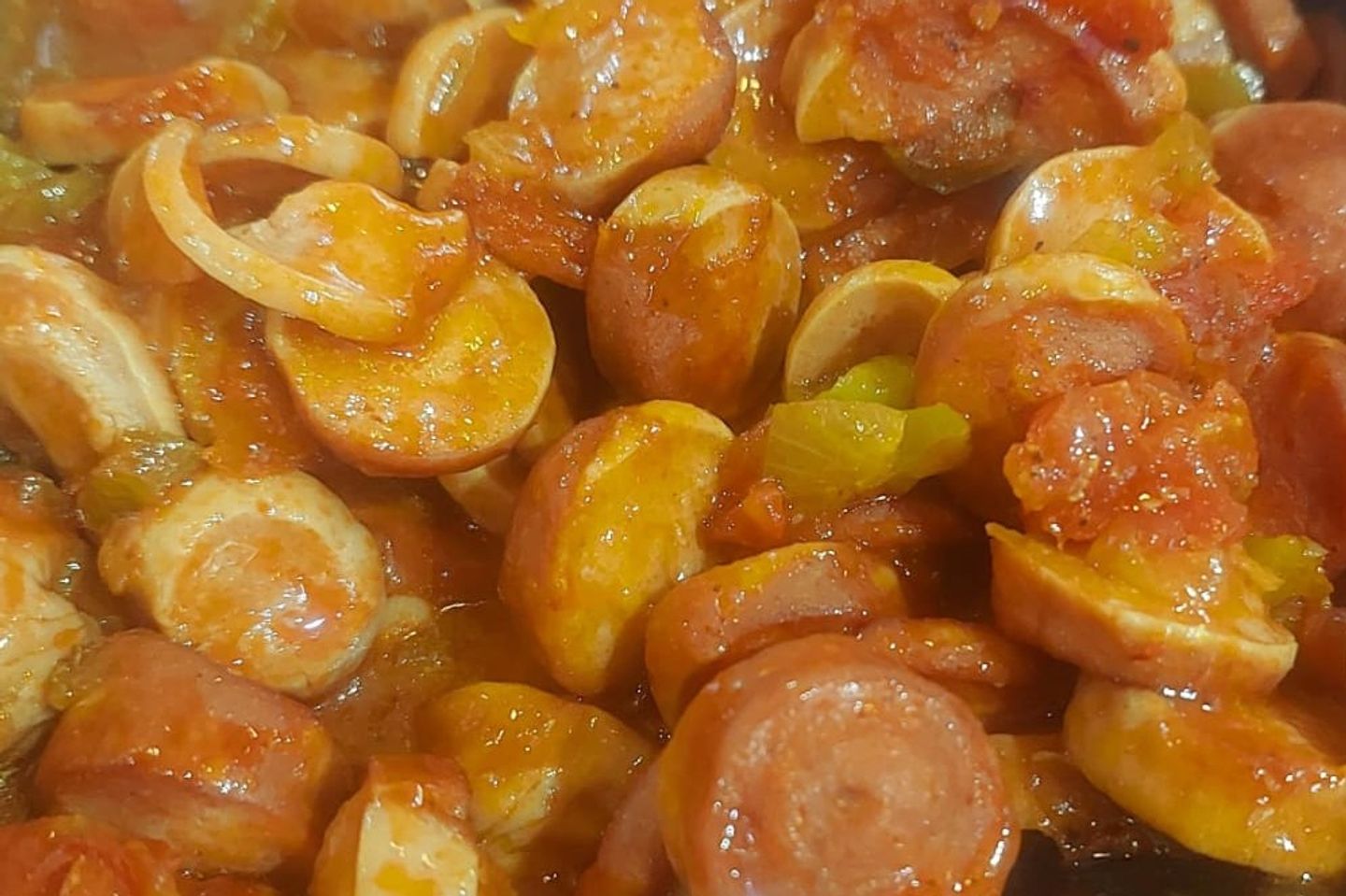 Sausages With Chapati Sauce