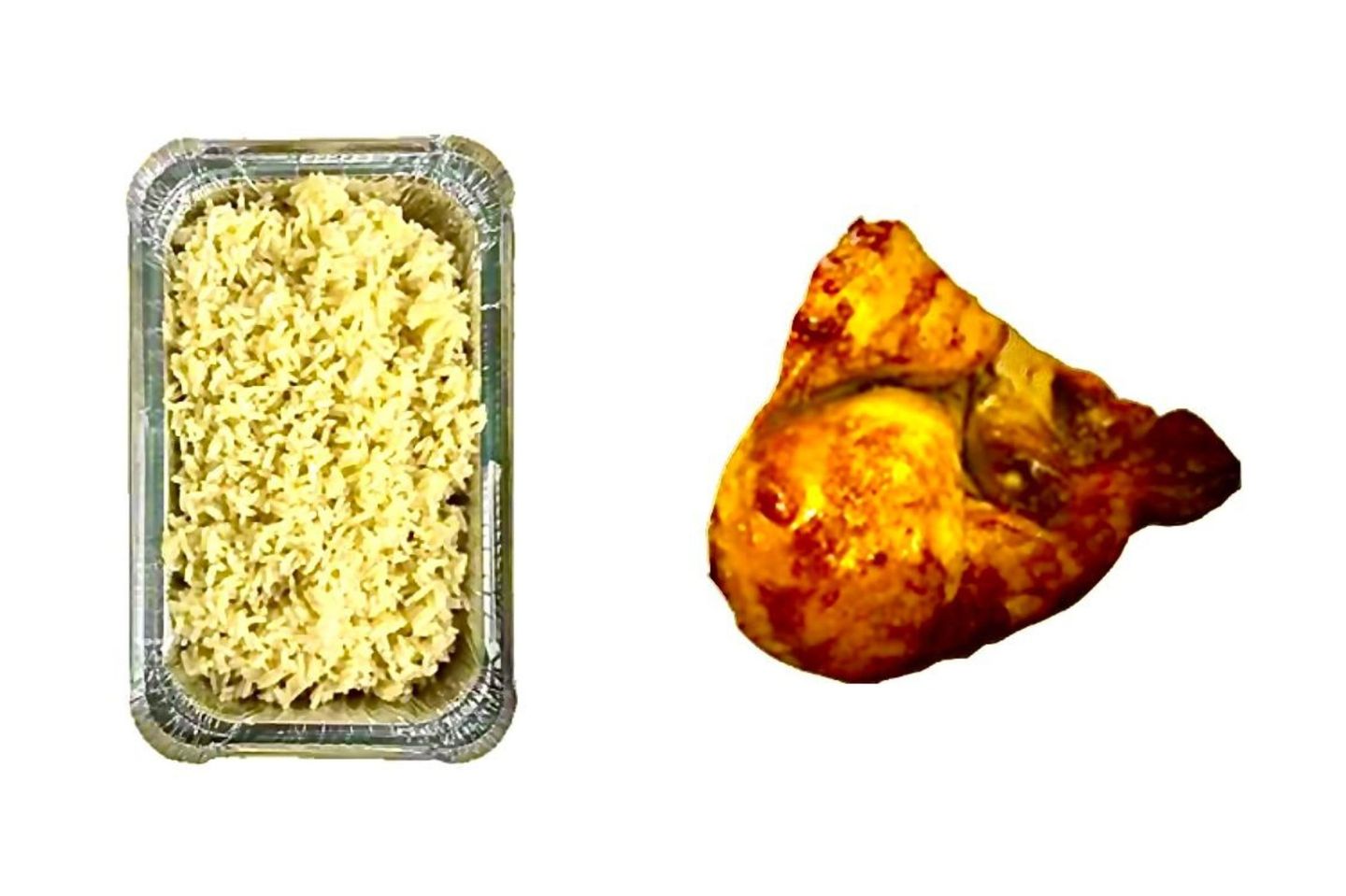 A Quarter Of Agrill With Rice