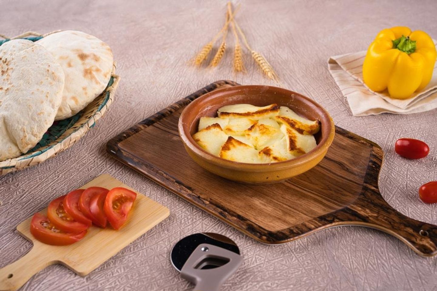 Grilled Halloumi Pottery