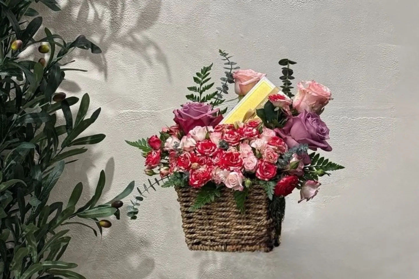 Garden Basket With Roses