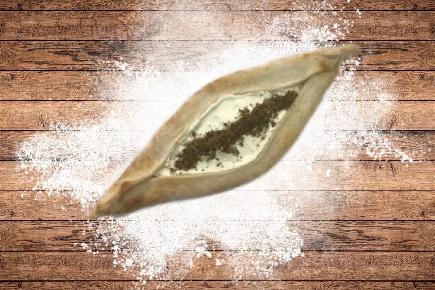 لبنه بالزعتر