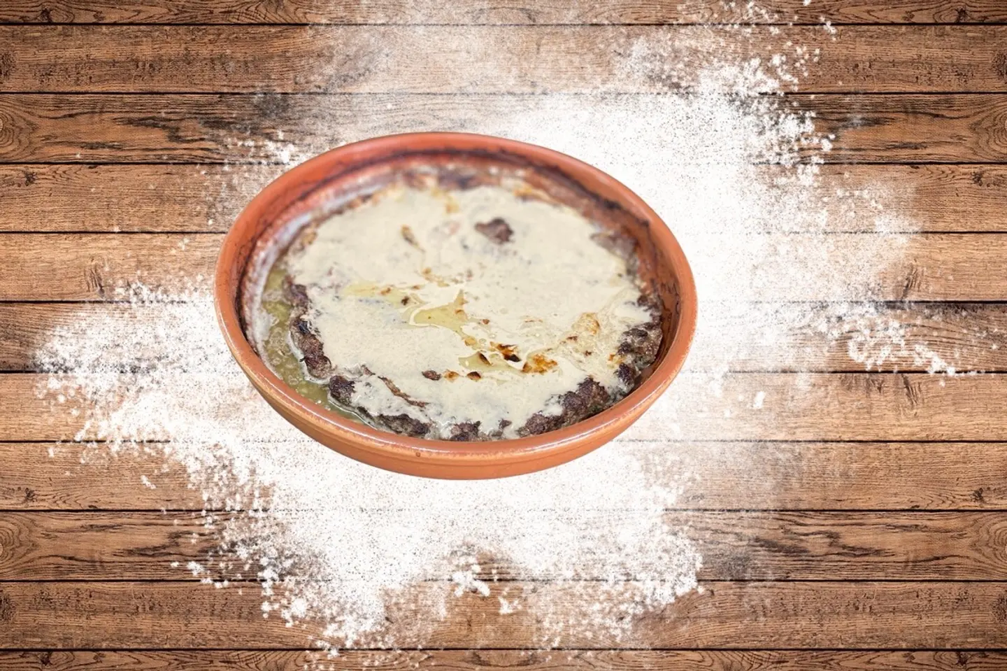 نصف كفتة بالطحينية