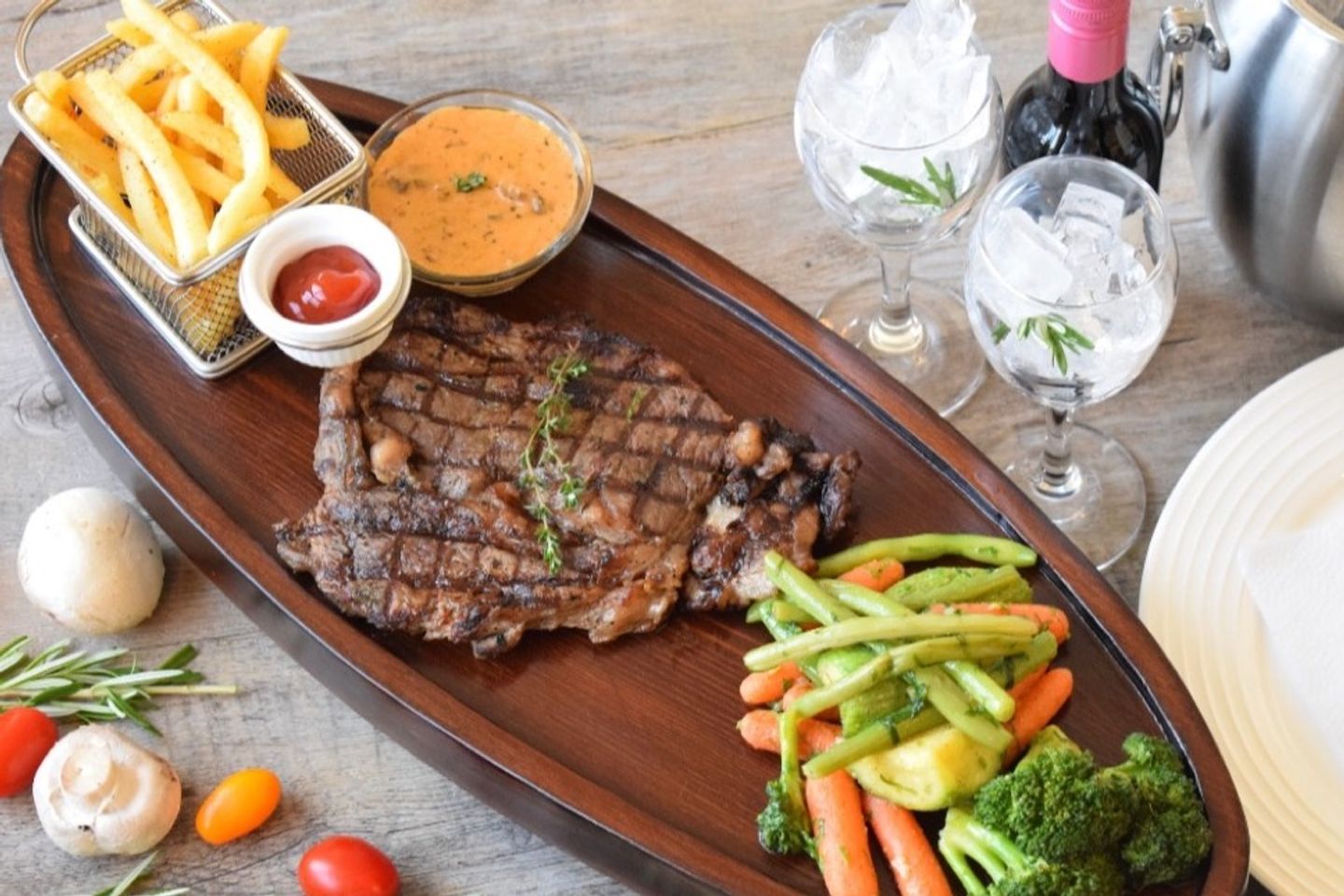 Black Angus Rib Eye Steak