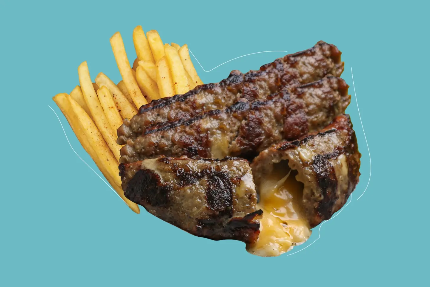 Kofte Lahm With Cheese
