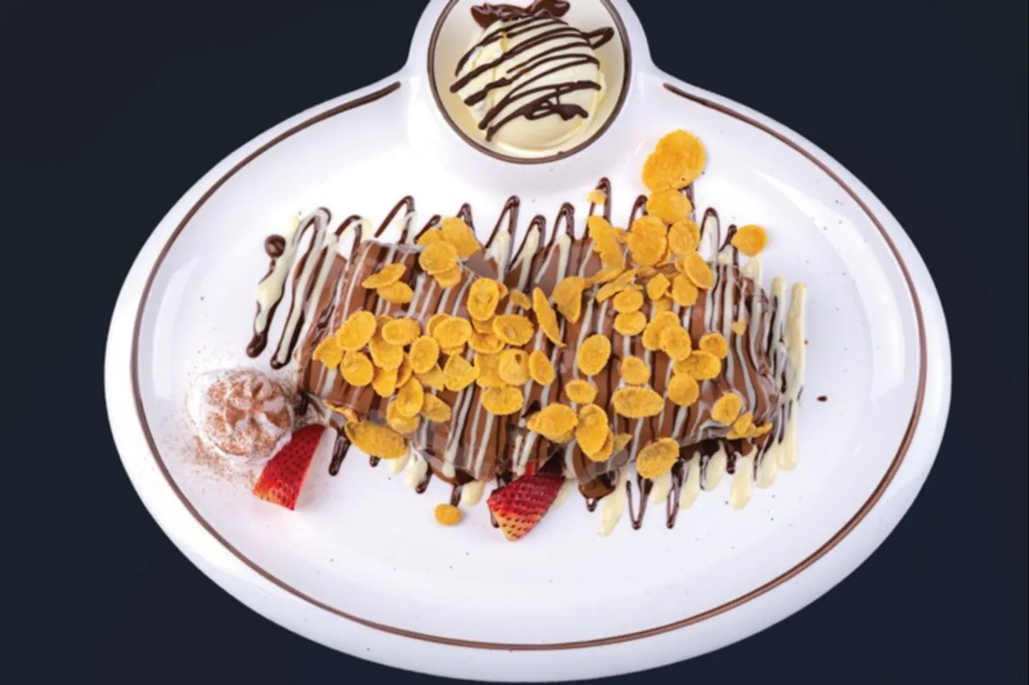 Fruit And Corn Crispy Crepe