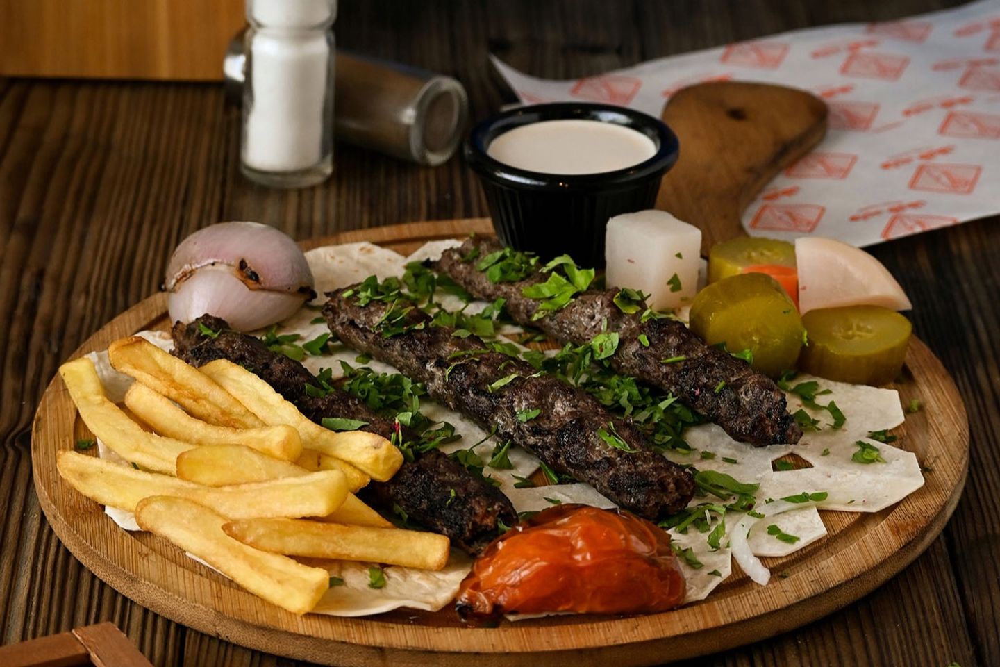 صحن كباب لحم