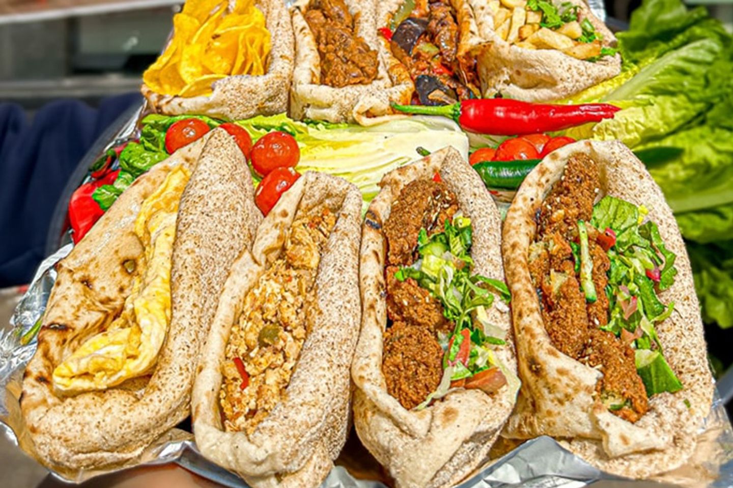 Egg Falafel Sandwich