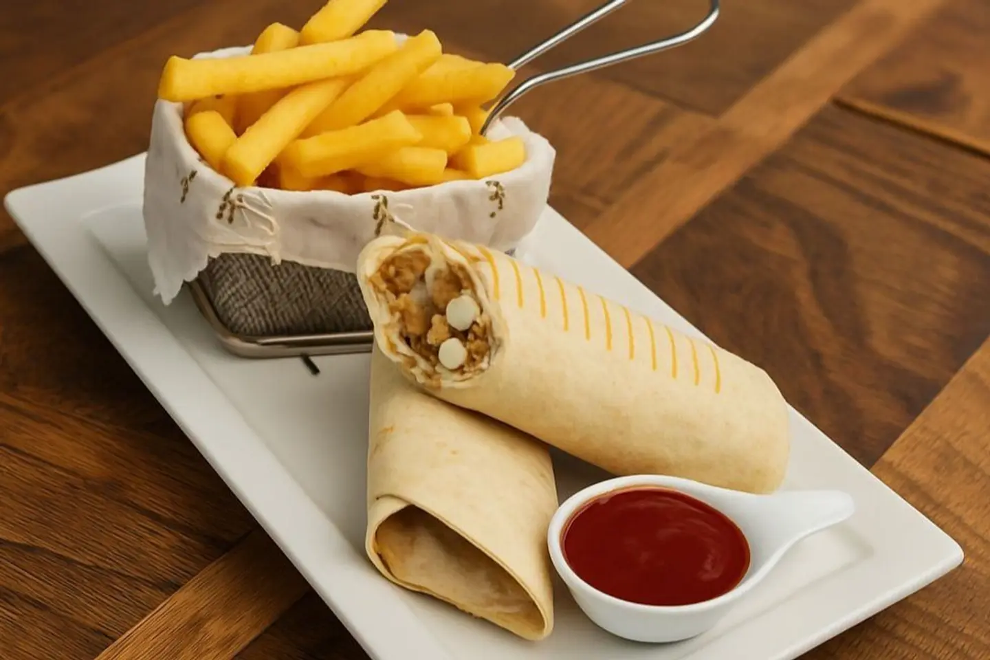 تورتيلا لحم بالجبنة