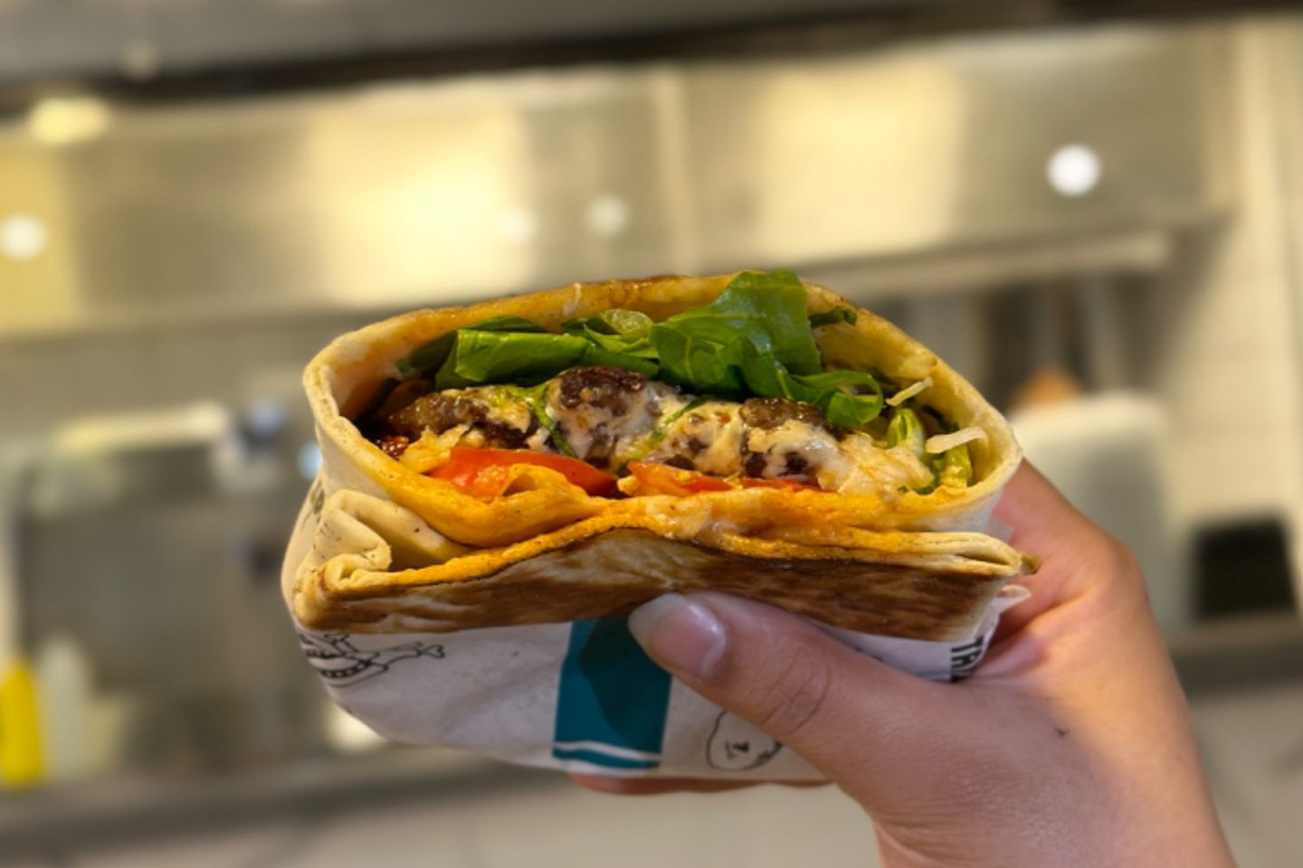 Tortilla Cheeseburger - Meat