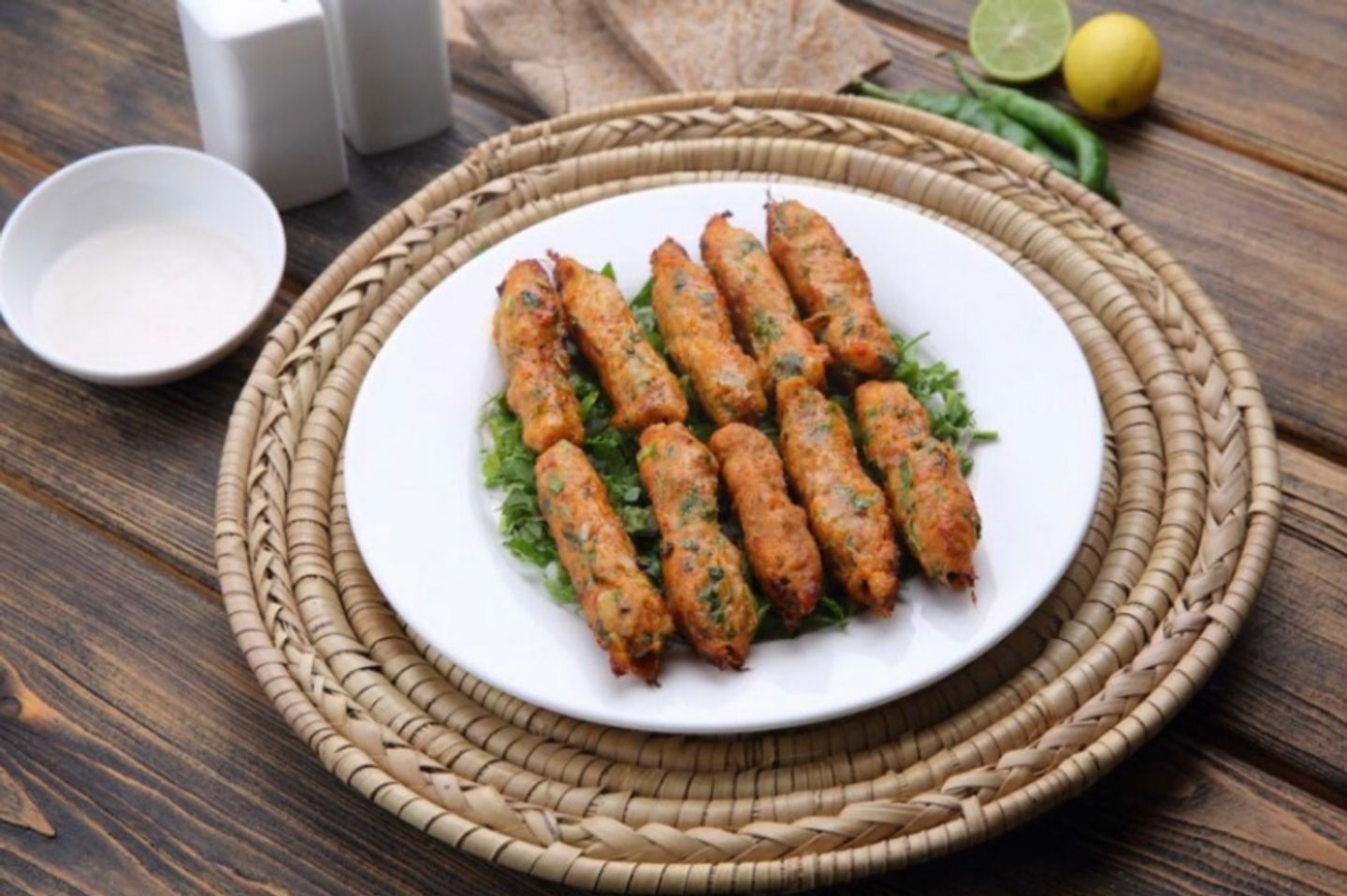 كباب دجاج  8 اسياخ