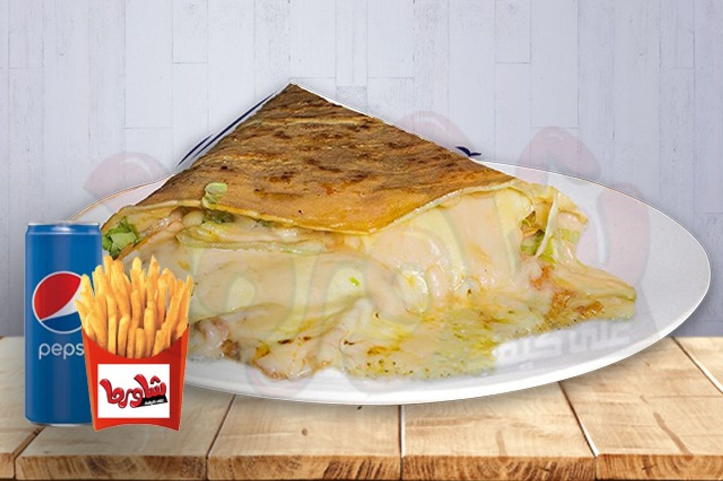 وجبة كريب مشكل أجبان