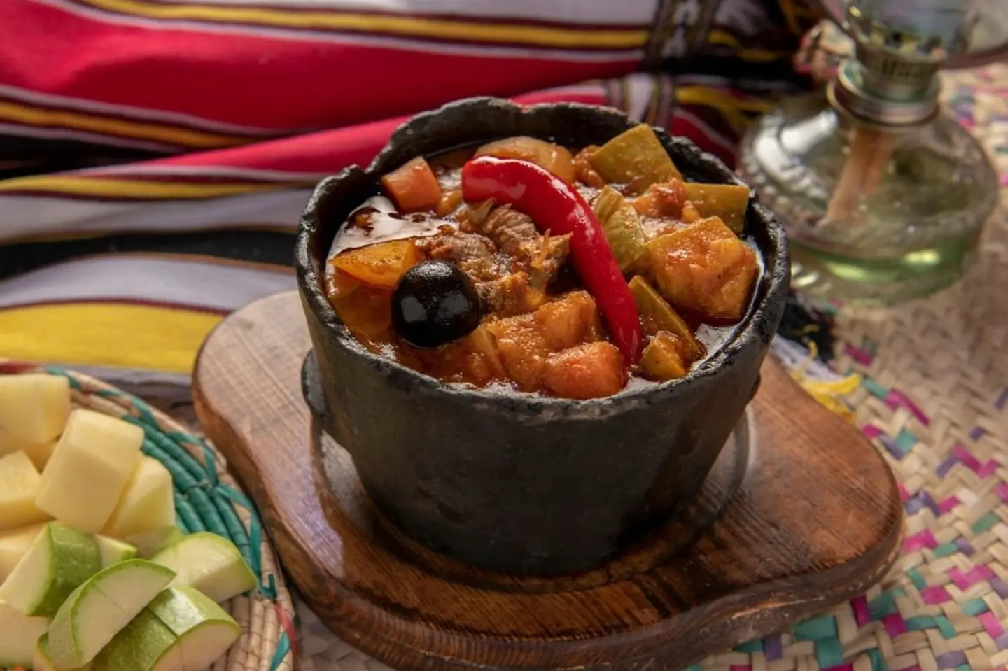 مغش خضار مشكله باللحم الطازج