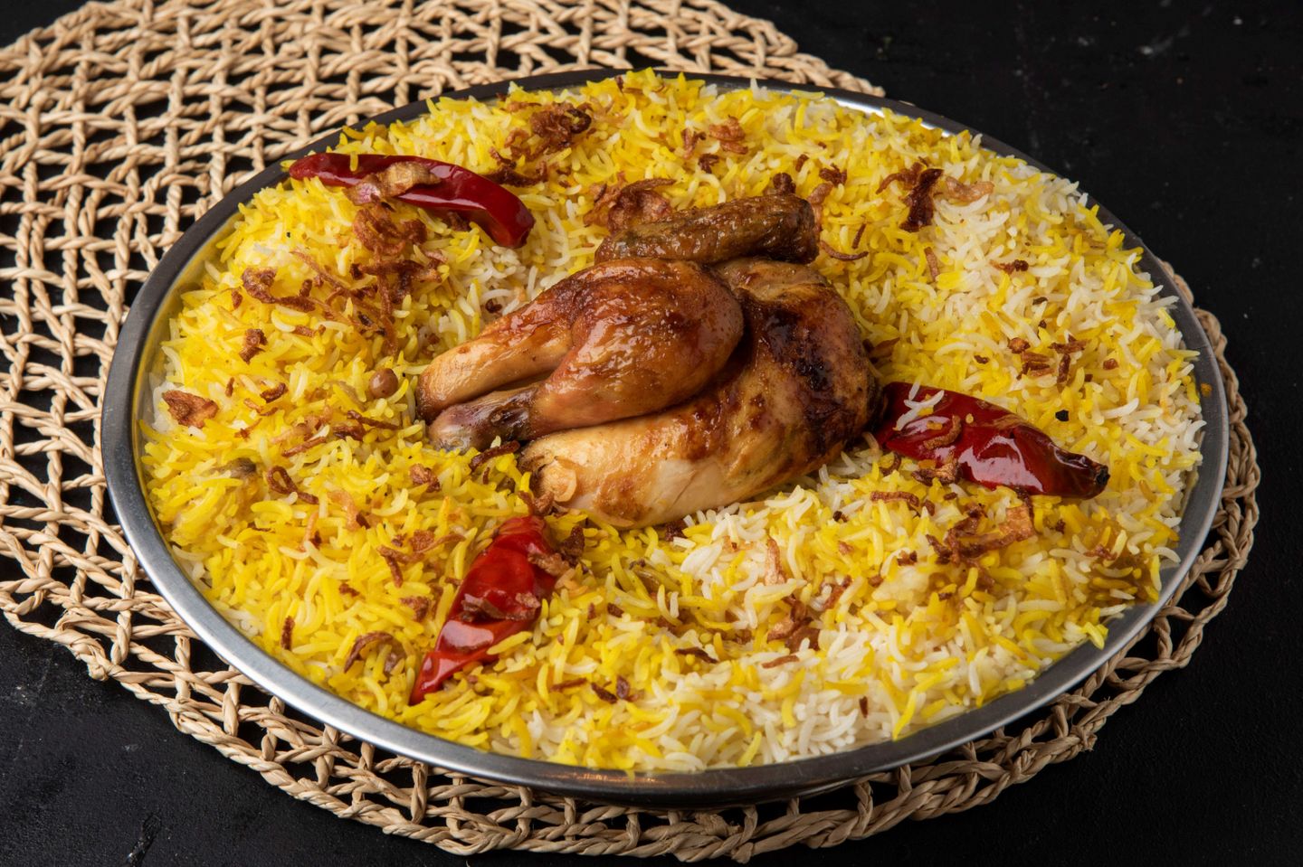 نص حبه مندي مع الأرز