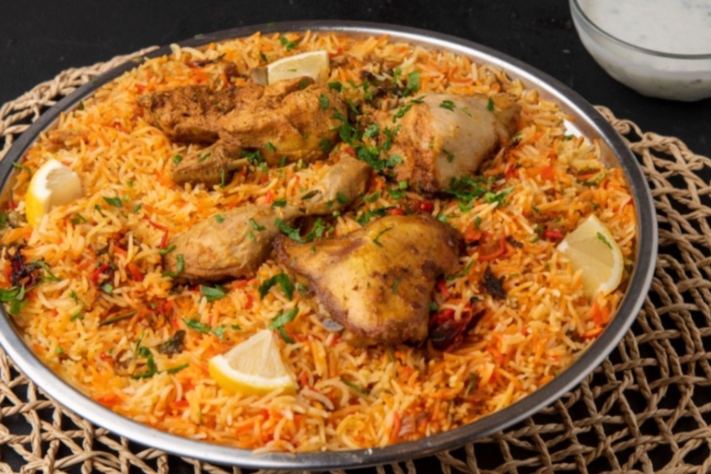 دجاج برياني مع الأرز