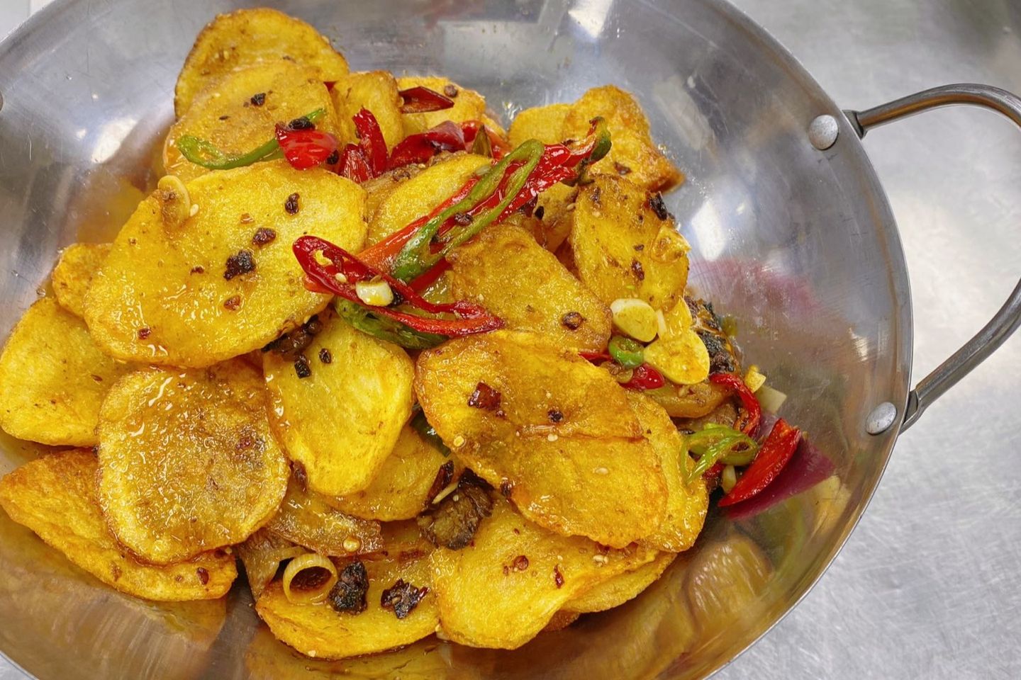 1609 Dry Pot Potato Chips(With Meat) 干锅土豆片