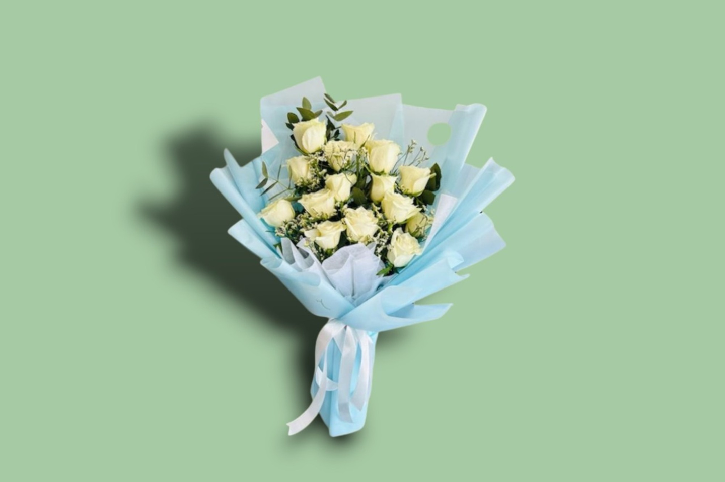 Blue And White Breeze