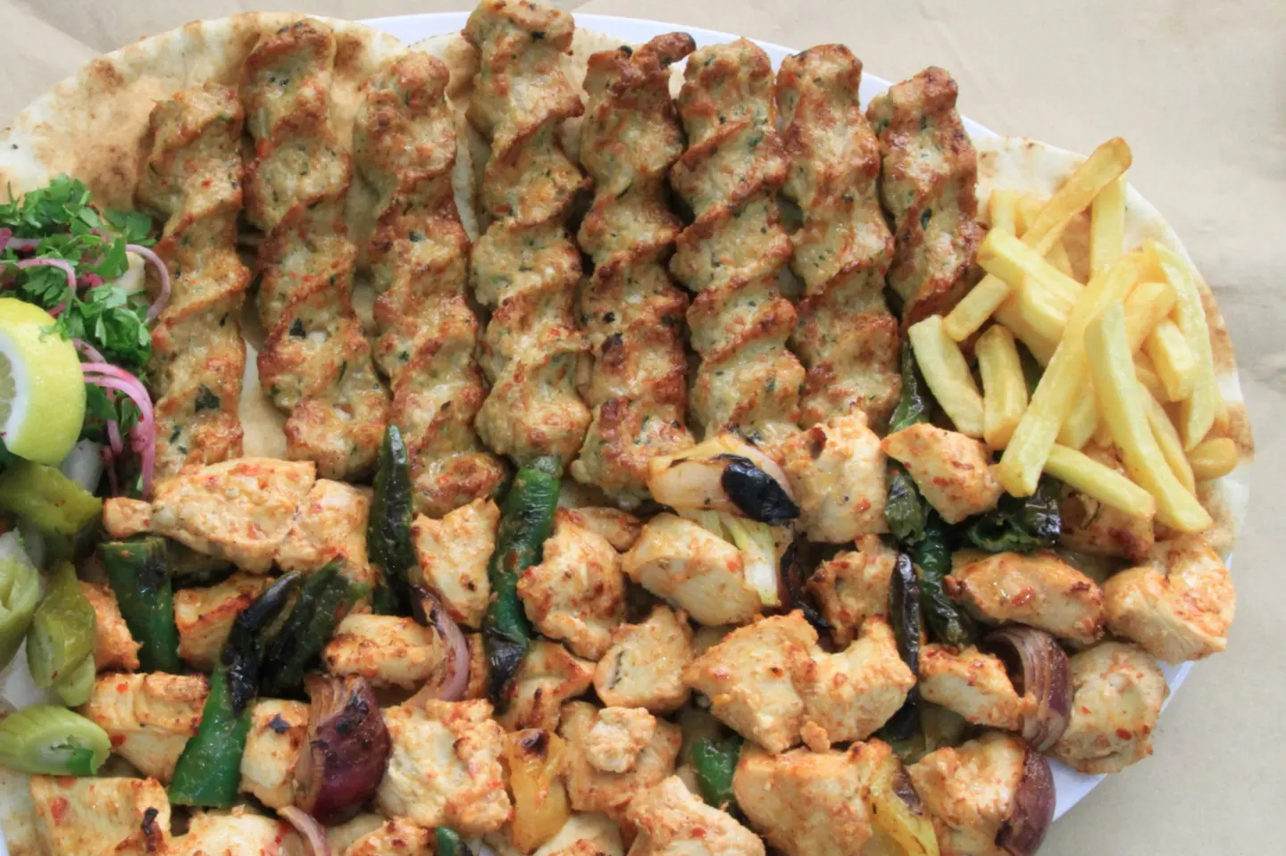 ثمانية اسياخ اوصال دجاج