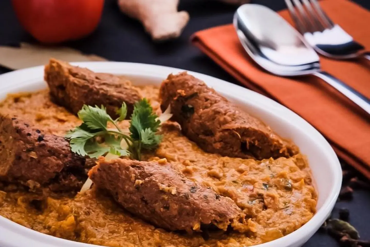 كوشت سيخ كباب ماسالا