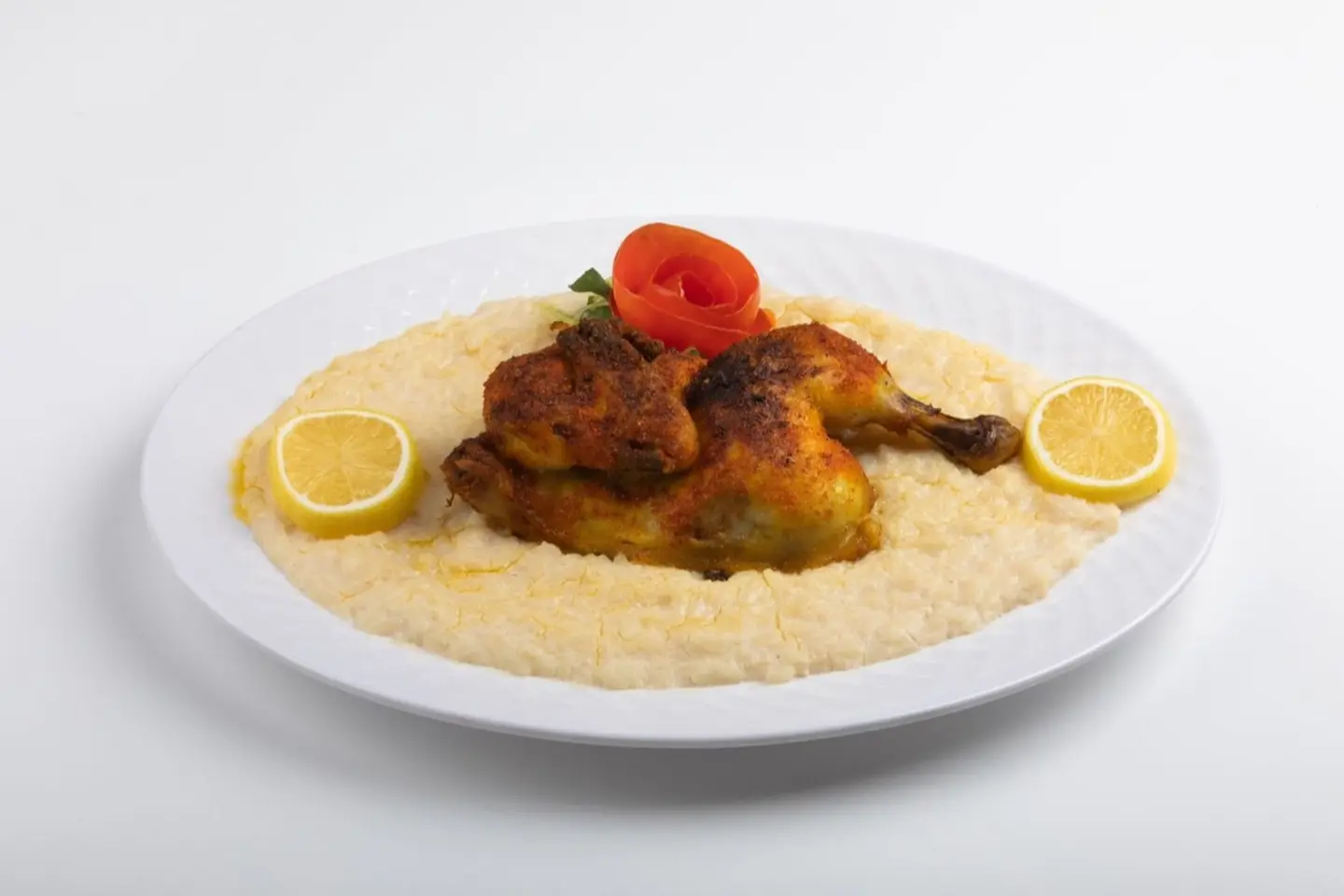 نصف دجاج سليق طايفي مع الأرز