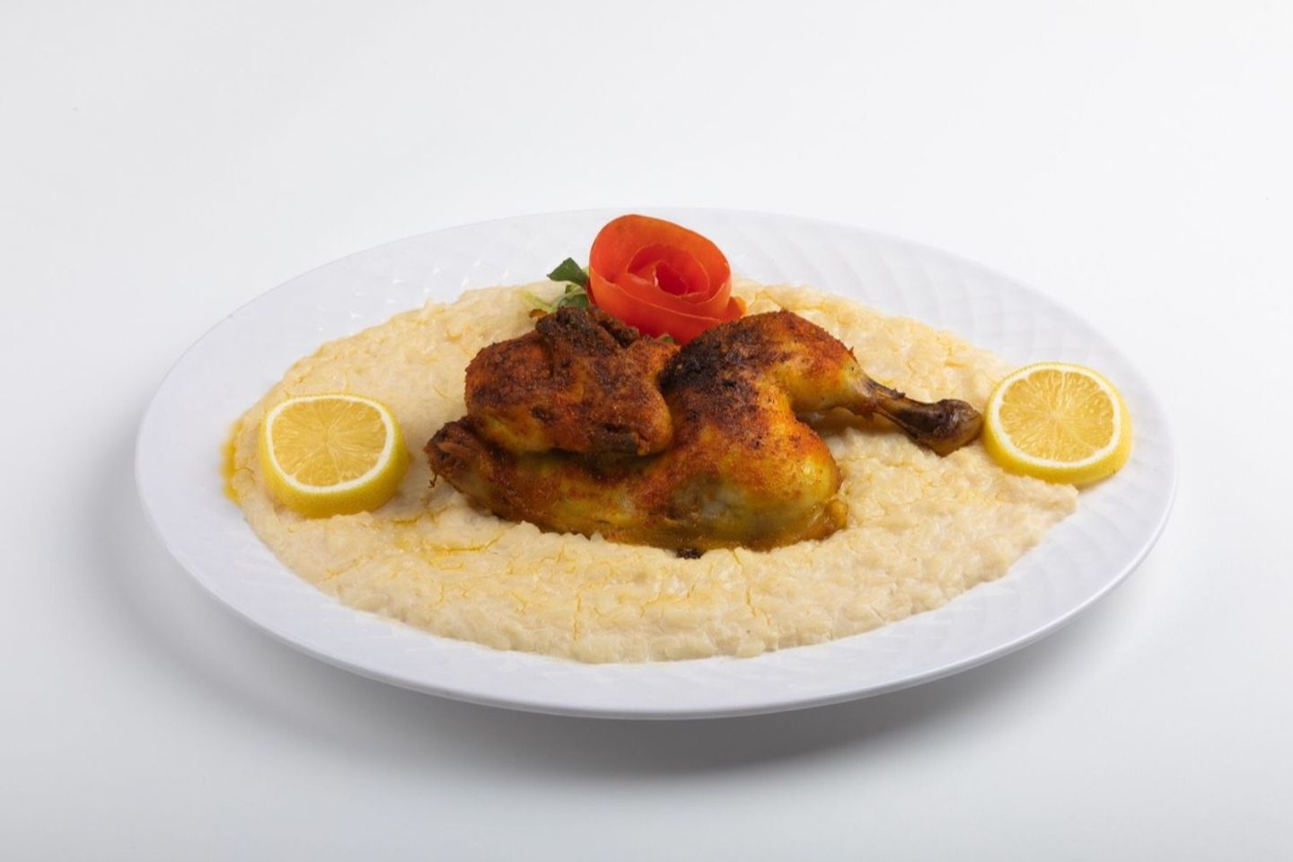 Half Boiled Taifi Chicken With Rice